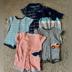 5 Carters Rompers
